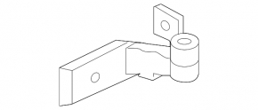 Lower rear left door hinge BMW 5 G30 17-23