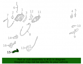Door hinge lower rear left BMW 5 G30 17-23