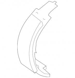 Parking brake shoes rear left Lexus ES350 07-12