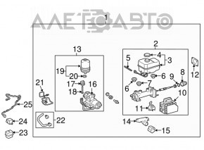 Toyota Highlander 20- Brake fluid reservoir cap
