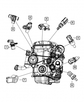 Oil Temperature Sensor Dodge Journey 11-20 2.4