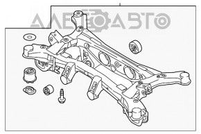Rear subframe Hyundai Tucson 16-18 AWD