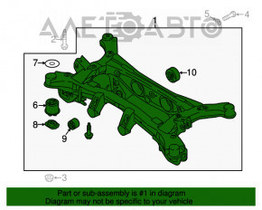Rear subframe Hyundai Tucson 16-18 AWD