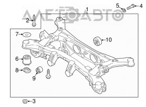 Rear subframe Hyundai Tucson 16-18 AWD