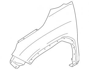 Subaru Forester 25-26 front left aluminum fender