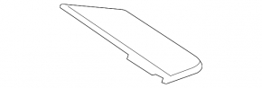 Trunk pocket lid left Toyota Highlander 11-13 hybrid, black