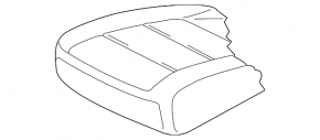 Passenger seat VW Tiguan 09-18 without airbag, mechanical, cloth black