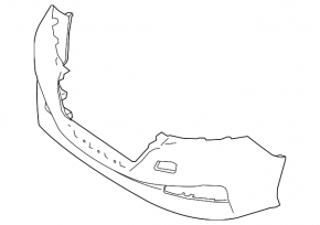 Bare front bumper Nissan Leaf 18- S, SV under 40 kWh