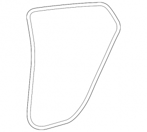 Rear right door seal for Toyota Prius 50 16-22