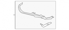 Left headlight mount BMW 5 F10 11-13 halogen