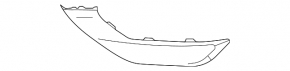 Front bumper molding, chrome, lower left, Mitsubishi Outlander 22-25, chrome, without fog lights