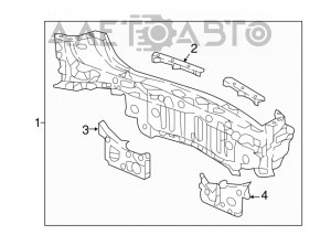 Honda CRV 20-22 rear panel on the body, graphite