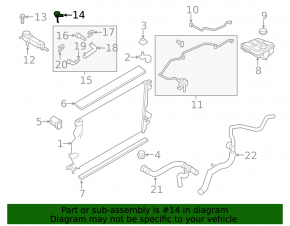 Expansion tank cap for cooling small Ford C-max MK2 13-18