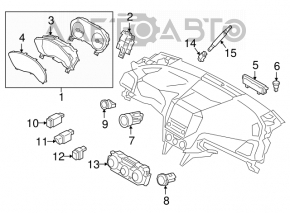 Climate control Subaru Impreza 17-18 GK auto