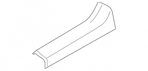 Door sill trim inner rear left Nissan Murano z51 09-14 beige