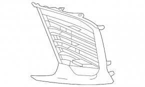 Front bumper grille right Lexus LX 22-26 F Sport