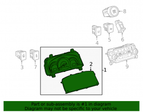 Instrument cluster Toyota Camry v55 15-17 usa SE broken latch