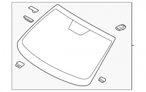 Hyundai Tucson 22-24 windshield with camera and humidity sensor