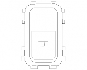 Trunk lid opening button interior Mercedes W213 E 17-23 beige housing for electric drive used