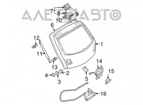 Mazda3 03-09 HB tailgate