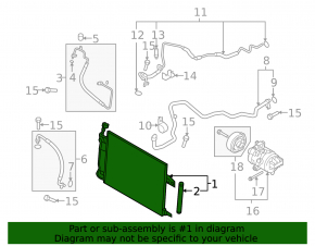 Mazda6 2009-2010 2.5 Air Conditioning Radiator Condenser