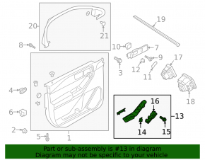 Front left window lift control trim Ford Explorer 20 - black