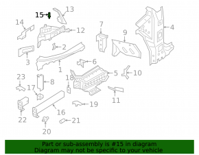 Left windshield wiper grille drain for Porsche Cayenne 19-26