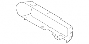Jaguar I-Pace 19-23 large upper radiator deflector