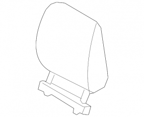 Headrest 3rd row right Mazda CX-9 16-19 Signature, brown leather