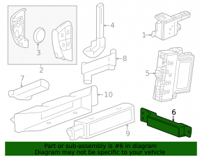 Keyless Entry Antenna Chevrolet Equinox EV 24-26 on the rear panel