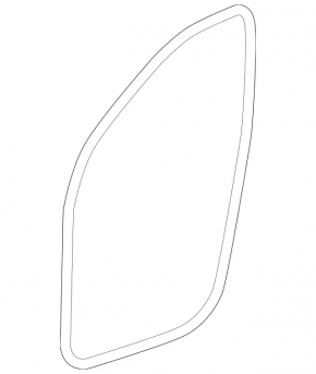 Rear left door seal for Mercedes W164 ML