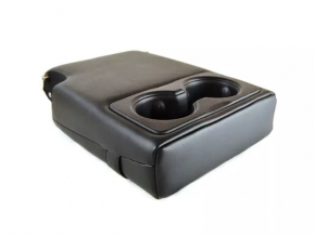 Armrest 2nd row seat Jeep Cherokee KL 19-21 black leather, dented