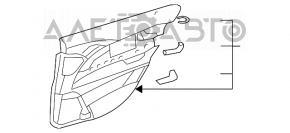 Door trim panel rear left Mercedes W211 beige