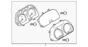 Instrument cluster Nissan Versa Note 13-14 144k
