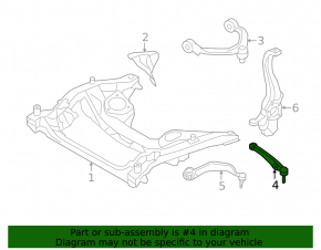 Lower control arm front right rear BMW 7 G11 G12 16-22 RWD
