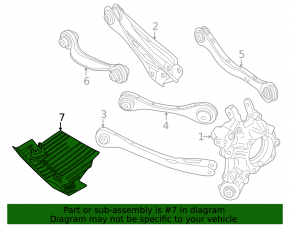Lower control arm guard, rear left, BMW X3 G45 25-26