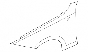 Front right wing BMW 1 E82 08-13