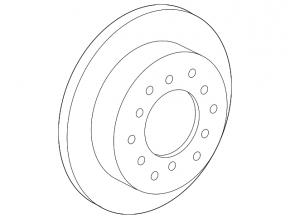 Front left brake disc Lexus LX570 08-21 340/32mm