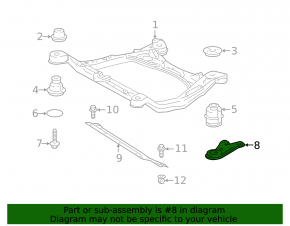 Rear right subframe lug Lexus RX300 98-03
