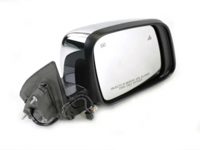 Right side mirror complete Dodge Durango 11-22 7+6 pins, BSM, heated, turn signal, chrome