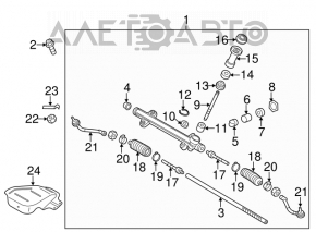 Steering rack Kia Optima 11-15 for EPS