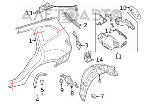 Subaru Forester 19-24 SK gas cap lock without cable