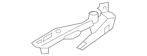 Hood hinge right Honda Civic X FC 16-21