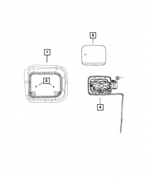 Jeep Renegade 15-23 Fuel Filler Cap