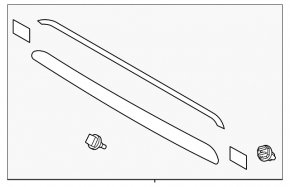 Hood trim Toyota Land Cruiser 24-26 type 2