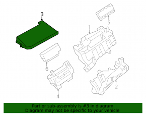 Lexus CT200h 14-17 Underhood Fuse Box Cover