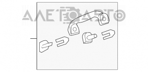 Right rear roof handle for Honda Civic 4D 06-09