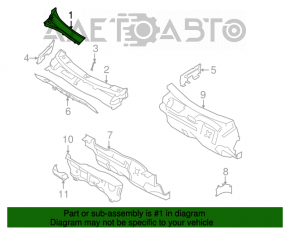 Plastic windshield wiper grille for Honda Civic 4D 2006-2009