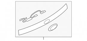 Subaru Forester 09-13 trunk lid trim