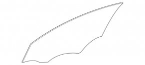 Front right door glass for Mercedes X247 GLB 20-26